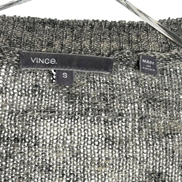 Vince. 100% linen knit sweater Top Gray size small - Picture 4 of 6